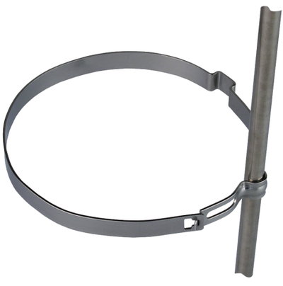 Conductor holder for Rd 8mm StSt for downpipes D 100mm
