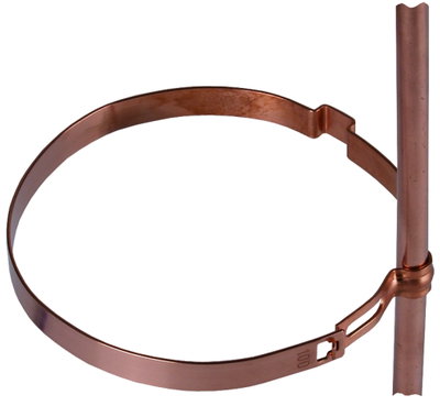Conductor holder for Rd 8mm Cu for downpipes D 100mm