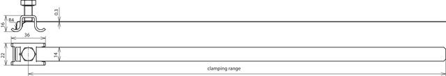Conductor holder for Rd 6-8mm Cu/bronze for downpipes D 50-120mm – Görsel 2 / 2