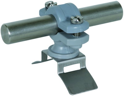 Rod holder PA f. Rd 16mm w. fixing part StSt f. tensioning strap 14x0.3mm