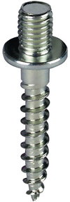 Wood screw with threaded head M8x13mm St/gal Zn L 53mm