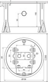 UF test joint box StSt 200x200x105mm with test joint