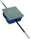 Test joint box 160x160x68mm with terminal lugs Rd 8/10mm L 200mm