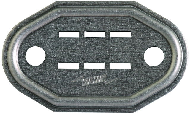 Number plate with slot