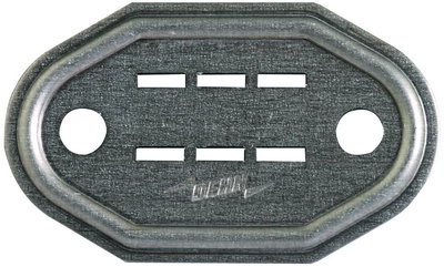 Number plate with slot