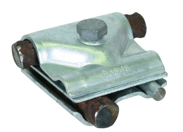 MAXI MV clamp St/tZn f. Rd 8-16 / 15-25mm with screw M12x65mm