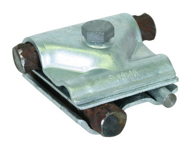 MAXI MV clamp St/tZn f. Rd 8-16 / 15-25mm with screw M12x65mm