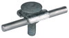 Clamping frame Rd 6-10mm St/tZn with truss head screw and M10 nut