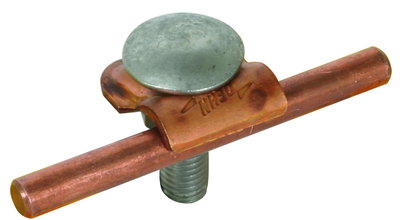 Clamping frame Rd 6-10mm Cu with truss head screw and M10 nut StSt