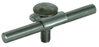 Clamping frame Rd 6-10mm StSt with truss head screw and M10 nut