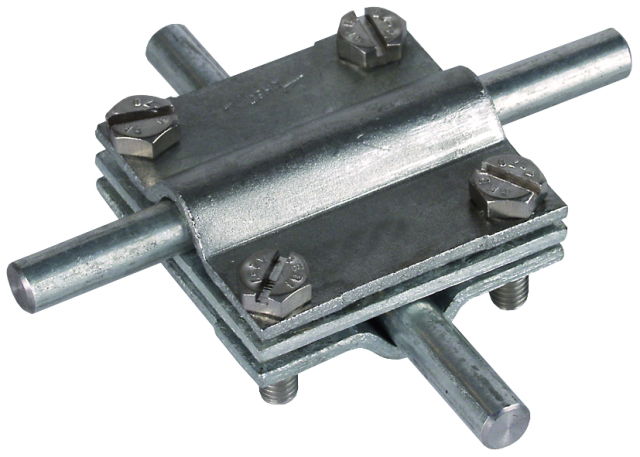 Cross unit St/tZn f. Rd 8-10/8-10mm Rd 8-10/Fl 30mm Fl 30/30mm, interm. pl.