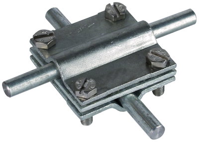 Cross unit St/tZn f. Rd 8-10/8-10mm Rd 8-10/Fl 30mm Fl 30/30mm, interm. pl.