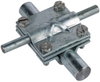 Cross unit St/tZn f. Rd 16/8-10mm - Rd 16/Fl 30mm w. intermediate plate