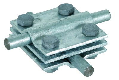 Cross unit St/tZn f. Rd 8-10/8-10mm - Rd 8-10/Fl 30mm-Fl 30/30mm, intermed. plate