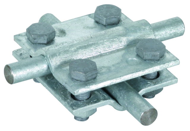 Cross unit St/tZn f. Rd 8-10/8-10mm - Rd 8-10/Fl 30mm Fl 30/30mm w/o interm. pl.