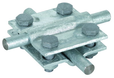 Cross unit St/tZn f. Rd 8-10/8-10mm - Rd 8-10/Fl 30mm Fl 30/30mm w/o interm. pl.