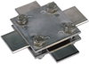 Cross unit StSt (V4A) f. Fl 30/30mm Dim. 60x60mm w/o intermediate plate
