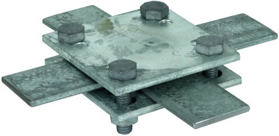 Cross unit St/tZn f. Fl 30-40/30-40mm without intermediate plate