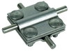 Cross unit StSt (V4A) f. Rd 8-10/8-10mm Rd 8-10/Fl 30mm-Fl 30/30mm w. interm. pl.