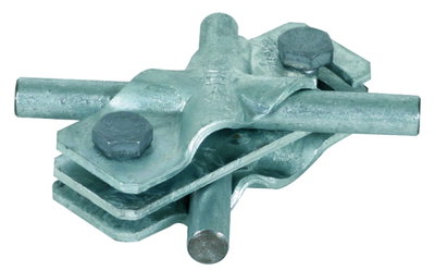 SVP clamp St/tZn f. Rd 8-10/8-10mm - Rd 8-10/Fl 30mm-Fl 30/30mm, interm. pl.