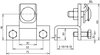 Clamp StSt, vertical type, for profiles 18-35mm with clamping frame