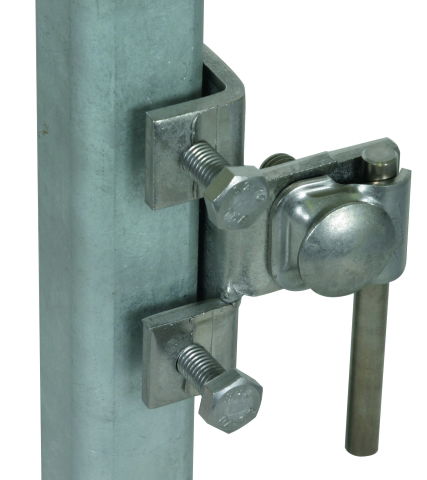 Clamp StSt, vertical type, for profiles 18-35mm with clamping frame