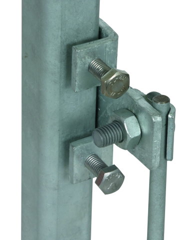 Terminal St/tZn, horizontal type, f. profiles 18-35mm with clamping frame