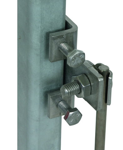 Clamp StSt, horizontal type, f. profiles 18-35mm with clamping frame