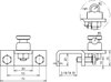 Clamp StSt, horizontal type, f. profiles 3-18mm with KS connector