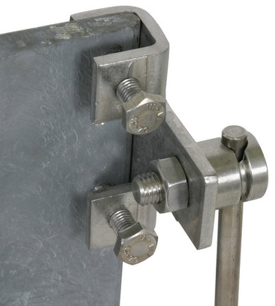 Clamp StSt, horizontal type, f. profiles 3-18mm with KS connector