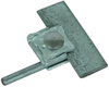 Saddle clamp St/tZn clamping range 0.7-8mm with clamping frame for Rd 6-10mm