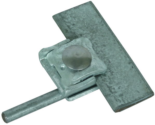 Saddle clamp St/tZn clamping range 0.7-8mm with clamping frame for Rd 6-10mm