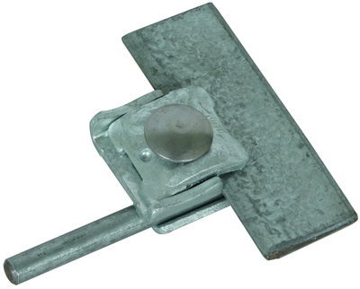 Saddle clamp St/tZn clamping range 0.7-8mm with clamping frame for Rd 6-10mm