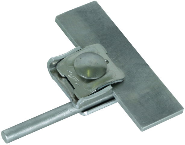 Saddle clamp Al clamping range 0.7-8mm with clamping frame for Rd 6-10mm