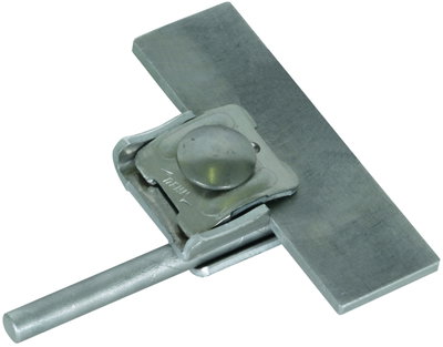 Saddle clamp Al clamping range 0.7-8mm with clamping frame for Rd 6-10mm