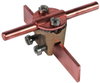 Saddle clamp RCB clamp. range 0.7-6mm with double cleat for Rd 7-10mm