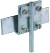 Saddle clamp St/tZn clamping range 0.7-10mm with cleat for Rd 7-10mm