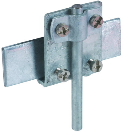 Saddle clamp St/tZn clamping range 0.7-10mm with cleat for Rd 7-10mm
