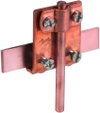Saddle clamp Cu clamping range 0.7-10mm with cleat for Rd 7-10mm