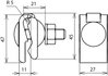 Connection clamp MCI/tZn clamping range Fl 0.4-12mm f. Rd 4-10mm longitudinal