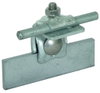 Saddle clamp St/tZn clamping range 0.7- 8mm, angled, w. cl. frame f. Rd 6-10mm