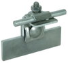 Saddle clamp Al clamping range 0.7-8mm, angled, w. clamping frame for Rd 6-10mm