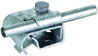 Gutter clamp St/tZn f. bead 16-22mm with clamping frame f. Rd 6-10mm