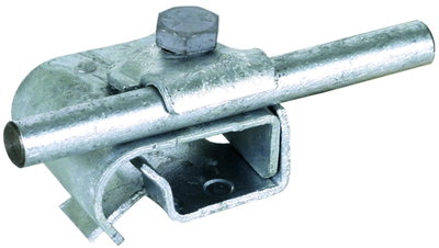 Gutter clamp St/tZn f. bead 16-22mm with clamping frame f. Rd 6-10mm