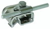 Gutter clamp Al f. bead 16-22mm with clamping frame f. Rd 8-10mm