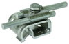 Gutter clamp Al f. bead 16-22mm with double cleat f. Rd 8-10mm