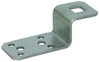 Z-shaped connection lug, StSt, holes for riveting or screwing