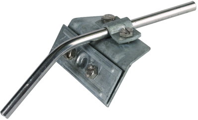 Snow guard clamp St/tZn, clamping range 3-13mm with cleat for Rd 7-10mm