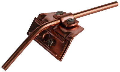 Snow guard clamp Cu, clamping range 3-13mm with cleat for Rd 7-10mm
