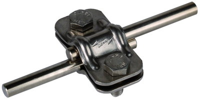UNI disconnecting clamp, StSt for 2x Rd 8-10mm
